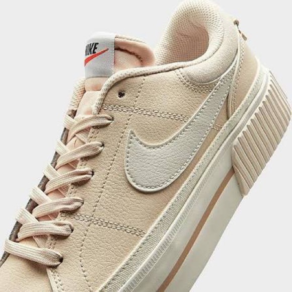 Nike - Court Legacy Lift Casual Shoes White/Phantom/Sail/Team Orange - size 10 - Picture 1 of 8